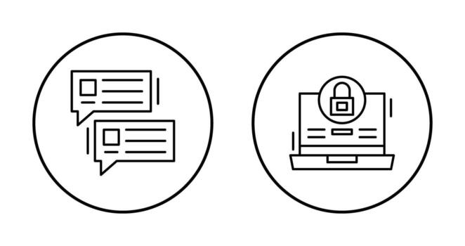 Lock and Project Consulting Icon vector