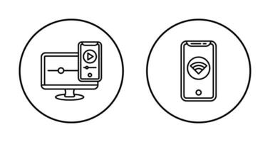 WIFI and Responsive Icon vector