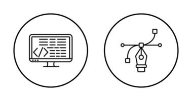 Coding and Vector Icon