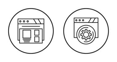 Layout and Setting Icon vector