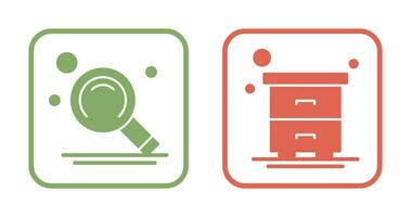 Search and Table Icon vector