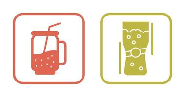 Cocktail and Pint Of Beer Icon vector