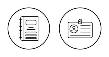 Notebook and CardSnack and Money Icon vector