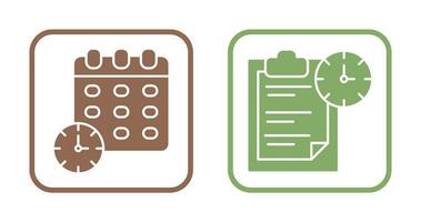 Deadline and Task Management Icon vector