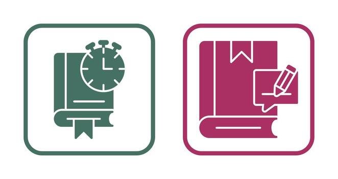 Timer and Editing Icon vector