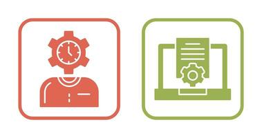 Time and Research Icon vector