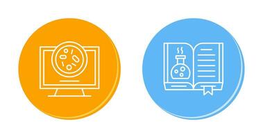 Petri Dish and Chemical Icon vector