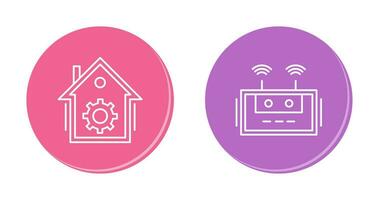 Home Automation and Router Icon vector