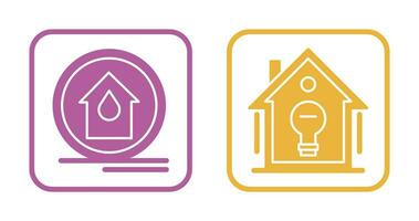 Fire Alarm and Home Automation Icon vector