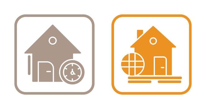 Time and Web Development Icon vector