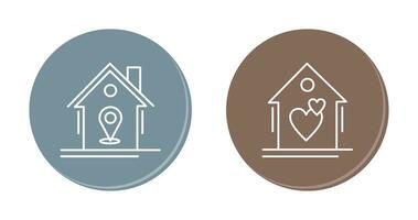 Location and Favorite Icon vector