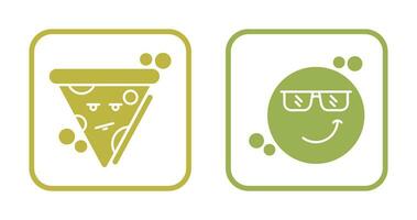 Pizza and Cool Icon vector