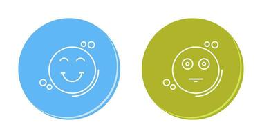 Smile and Neutral Icon vector