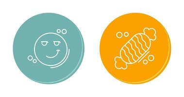 Smirk and Candy Icon vector