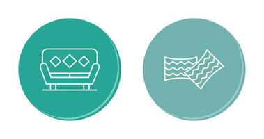 Sofa and Cushions Icon vector