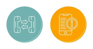 phone call and smartphone Icon vector
