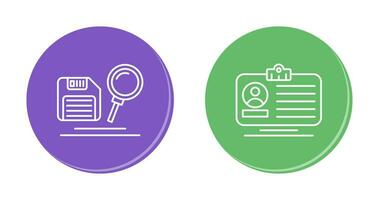 search and id dard Icon vector