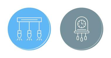 Light and Clock Icon vector