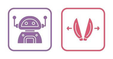 robot and playload Icon vector