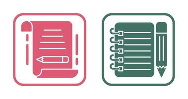 write and checklist Icon vector