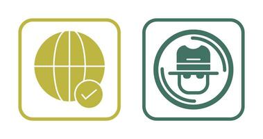 Internet and Spy Icon vector