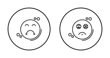 Tired and Upset Icon vector