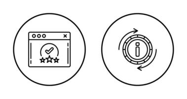 rating and refresh  Icon vector