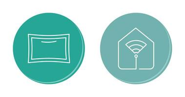 Pillow and Wifi Icon vector