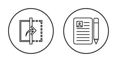 reflect and cv  Icon vector