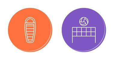 Sleeping Bag and Flash  Icon vector