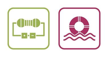 Resistor and  Float Icon vector