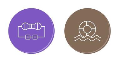 Resistor and  Float Icon vector