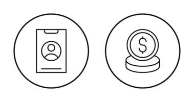 inteligente teléfono y dinero icono vector