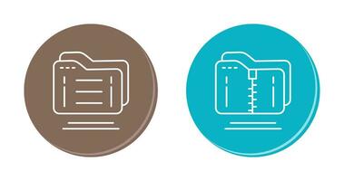 Folder and Compressed Icon vector