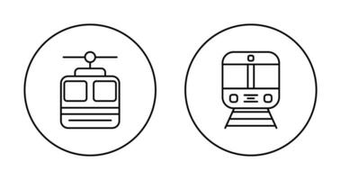 Cable car and Train Icon vector