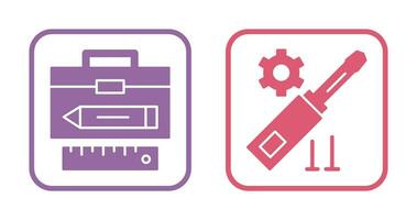 Geometry and Gear Icon vector