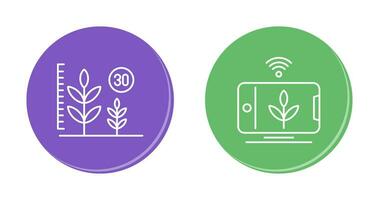 Growth and Device Icon vector