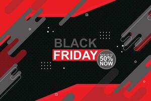 Black friday banner background. vector