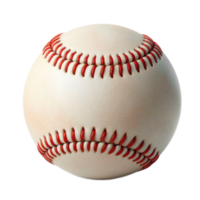 Usato baseball palla isolato su trasparente sfondo. ai generativo png