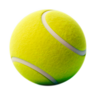 tenis pelota aislado en transparente antecedentes. ai generativo png