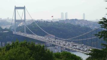 Istanbul Fatih Sultan Mehmet Bridge. video