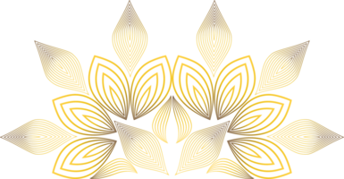 gouden bloem bloemblad ornament png