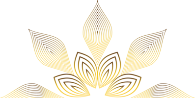 goldene Blumendekoration png