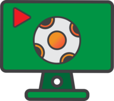 fotboll övervaka ikon png