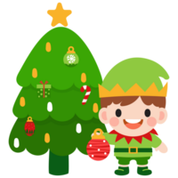 Elf Clip Art, fröhlich Weihnachten und glücklich Neu Jahr png