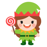 elfe clipart, joyeux Noël et content Nouveau année png