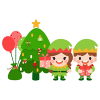 Elf Clip Art, fröhlich Weihnachten und glücklich Neu Jahr png