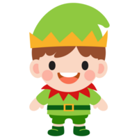 elfo clipart, allegro Natale e contento nuovo anno png