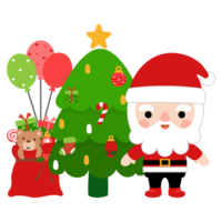 Santa Claus clipart, allegro Natale e contento nuovo anno png