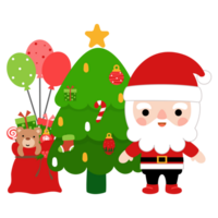 santa claus clipart, alegre Natal e feliz Novo ano png